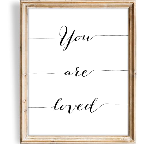 You Are Loved - Calligraphy - Art Print - Unframed
