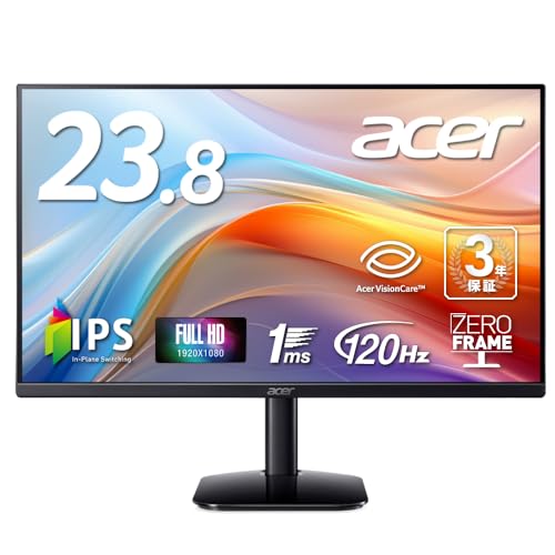 Amazon.co.jp: Acer モニター 23.8インチ フルHD 非光沢 IPS