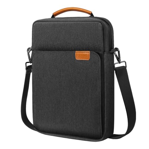 Image of TiMOVO 9-11 inch Tablet Sleeve Bag Carrying Case with Strap, Black & Grey | Fits iPad A16 11 inch, Pad Air 11 /5th & 4th 10.9 inch, 10th Gen /10.2 inch, Galaxy Tab A11 Plus, Multi-Pocket, Handle, Padded Protection