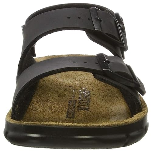 BIRKENSTOCK Men's Ankle Strap Professional Shoe Soft Bed (Birko Flor) Kano Black Size 12 UK, 39 EU2