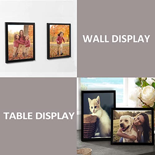 8X10 Picture Frame Set Of 4, Picture Frames Collage Wall Decor,5X7 With Mat Or 8X10 Without Mat, Picture Frames 8 By 10 For Table Top Display Pictures Wall Gallery Picture Frames Easter Decorations #TOP5