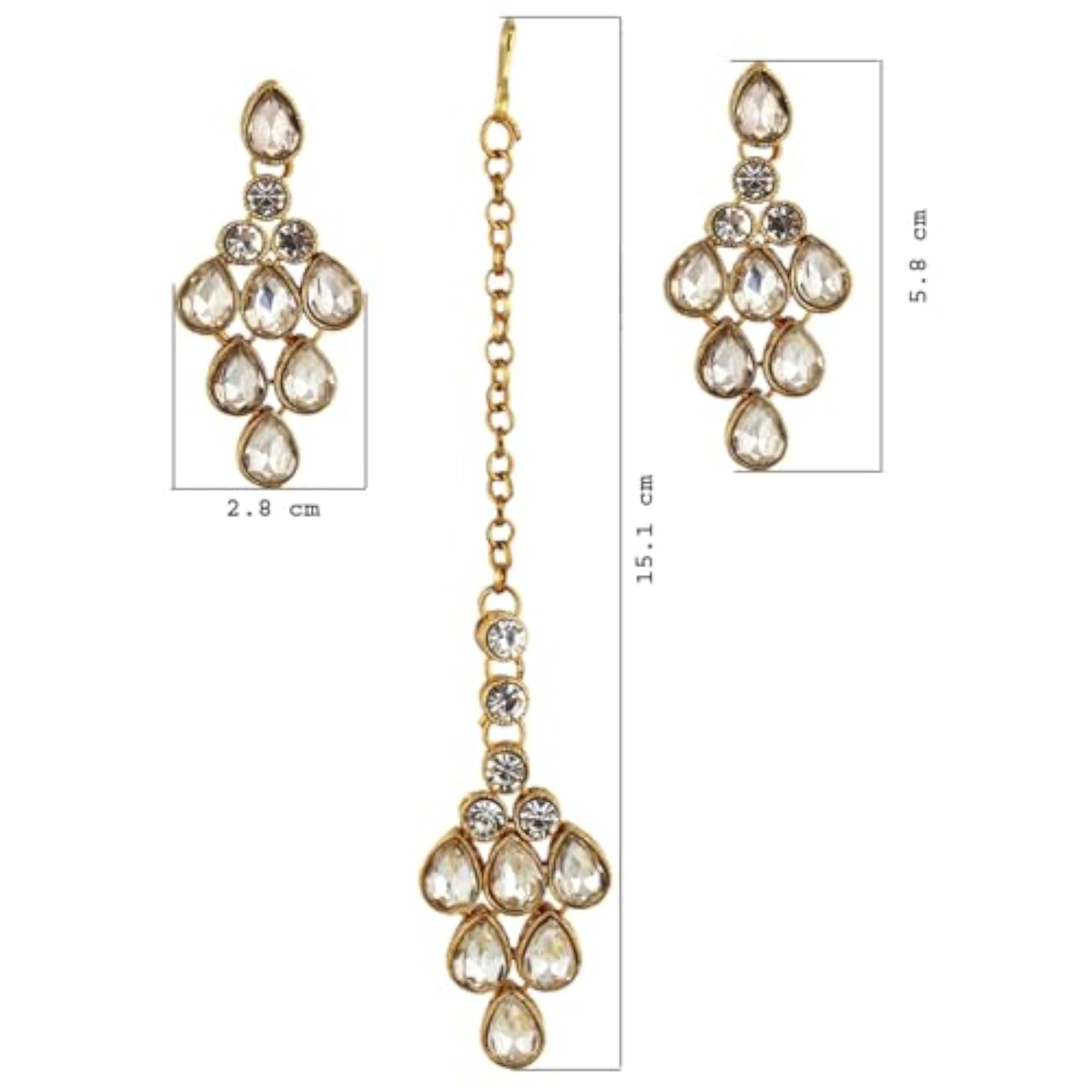 Designer Gold Plated Elegant Stone Necklace Set
