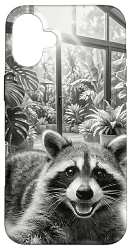 Funny Raccoon Spa Day Meme �Z���t�P�A �X�}�z�P�[�X iPhone 16 Plus �p