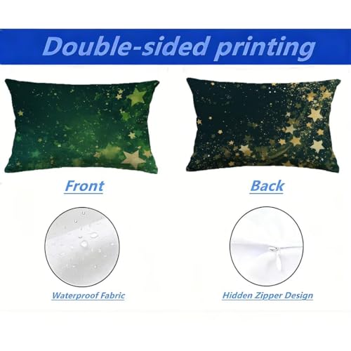Coussin lombaire de jardin aspect lin vert de haute qualité M-P235