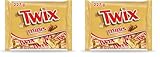 TWIX - Minis barres chocolat au lait, caramel et biscuits - 10 minis barres - 227g (Lot de 2)