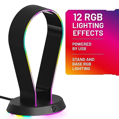 STEALTH RGB Light-Up Gaming Headset and Light-Up Headset Stand - Compatible with PS4, PS5, XBOX, Nintendo Switch and PC - Image 7