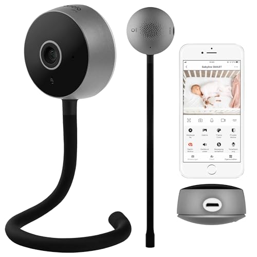 Lionelo Care Babyline Smart Smart, Baby Monitor, Baby Camera Wi-Fi, Applicazione mobile, Rilevazione di movimento e...