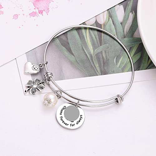Image of TzrNhm Blossom Family Bracelet, Gift for Mother, Sister, Aunt, Girlfriend, or Best Friend, BFF Jewelry for Daughter-in-Law, Birthday, Anniversary, or Everyday Wear, Stainless Steel Design
