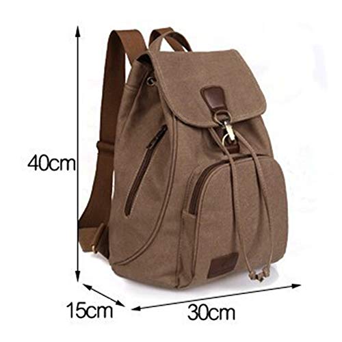 Mochila casual de señoras en color caqui ideal para viajes cotidianos y uso escolar diario 4