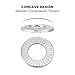 PATIKIL 304 Stainless Steel Flat Washers, 200 Pack M4x8mm Belleville Spring Disc Washer Conical Knurled Metric Gasket for Automotive Industrial Construction
