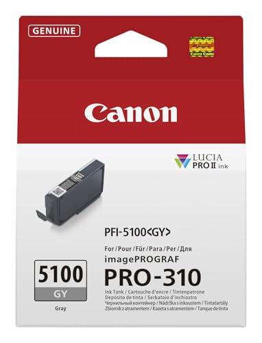 Canon PFI 5100 GY 14.4 ml original boîte de suspension réservoir d'encre pour imagePROGRAF PRO 310 - vue 3