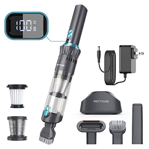 Prettycare 18Kpa Car Vacuum Cleaner, Powerful Handheld Vacuum Cordless With Charging Dock, Led Display, Mini Car Vacuum Cordless Rechargeable With Big Dust Cup, Hand Vacuum For Car, Home #TOP27
