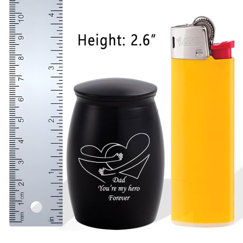 Image of Small Sharing Urn - Mini Metal Cremation Urn for Human Ashes