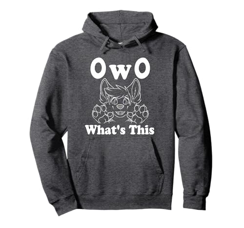 Fursuit OwO What's This , cute furry fandom saying Pullover Hoodie