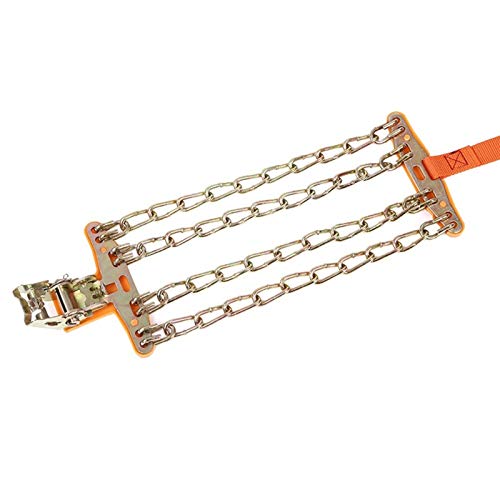 Cadenas de nieve coche de alta resistencia con 4 piezas ajustables de 20x15x0.6cm