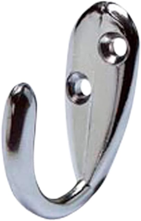 Bulk Hardware BH07302 Single Robe Hooks, Chrome Plated - Pack of 100