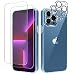 Produktbild DT-homeworld [5 in 1] für iPhone 14 - Hülle mit Schutzfolie, 1 Handyhülle + 2 Stück Panzerfolie + 2 Stück Kameraschutz [Militärischer Schutz] Anti-Gelb Case 360 Grad Schutzhülle - Transparent