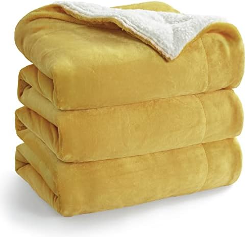 Bedsure Sherpa Fleece Throw Blanket - Fluffy Microfiber Solid Blankets for Bed and Couch Throw/Single Size, Silver Grey, 130x150cm