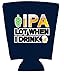 IPA Lot When I Drink Beer Pint Glass Coolie (1, Navy)