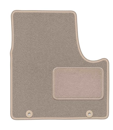 Alfombra de coche a medida beige para conductor de Renault Trafic III