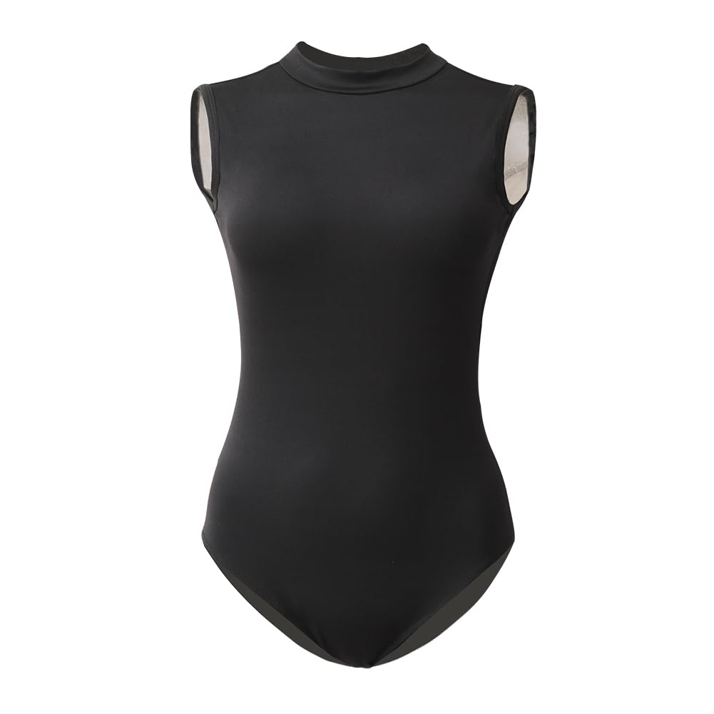 ROYAL SMEELA justaucorps col montant justaucorp de danse classique femmes adulte body ballet dos nu sans manche pour femme
