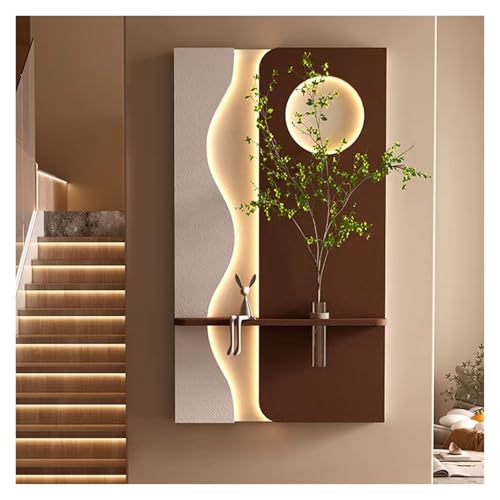 Décoration murale 3D LED pour couloir étroit et entrée sombre