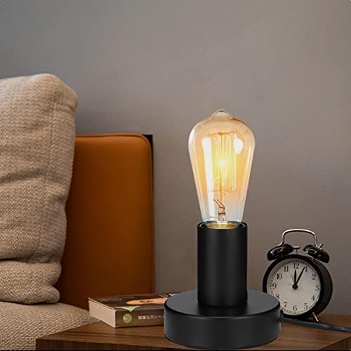 Eusamxon Desk Lamps-2 Sets of 2 Bedside Table Lamps,Retro Desk Lamp Minimalist LED Desk Made of Metal,Eye-Caring Bedside Lamp,Reading Lamp for Bedroom,Office,Work,Study(not Included Bulb)