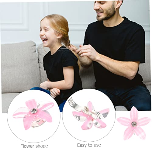 FOMIYES 10 Pcs Grampo De Cabelo De Strass Infantil Pequenos Clipes De Garra De Flor Grampos De Cabel