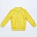 Girls Sequin Tops Coats Full Zipper Collar Long Sleeve Holiday Top Carnival Jackets Splicing Dressy Blouses Yellow
