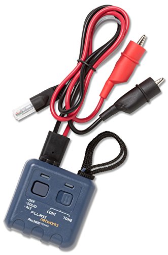 Image of Fluke Networks 262003AL Pro3000 Analog Tone Generator with Alligator Clips and RJ11 Plug