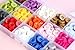 GANSSIA 555pcs 1/2 Inch (12.5mm) Small Size Round 4 Holes Buttons 15 Colors Assorted Resin Button for Sewing Blouse or DIY Crafts Projects Scrapbooking (Each Color 37pcs)