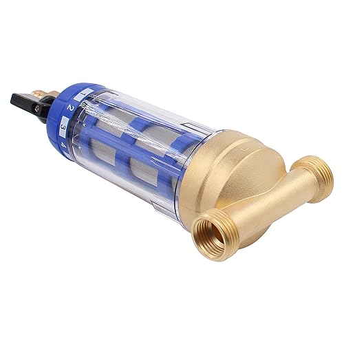 Wasserfilter wiederverwendbare Rückspülfilter Wasser Vorfilter Entkalken Regler Filter Hauswasserfilter Brunnenwasserschlauch Sedimentfilter 3/4 Wasserreiniger für ganzes Haus Wasserversorgungssystem
