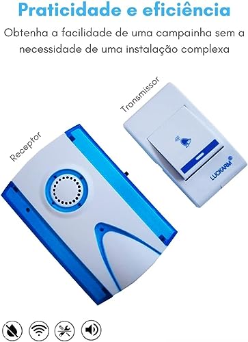 Ctech Campainha Sem Fio Residencial Bivolt Resistente a Água com Bateria