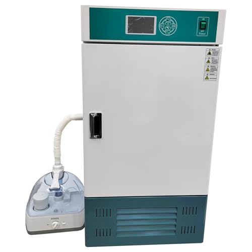 EQCOTWEA 80L Lab Incubator 5-65℃ Constant Temperature & Humidity Incubator with 50-90% RH Humidity Range for Biological Culture, Physical Analysis, Industry 220V 600W