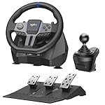 PXN V9 Gen 2 Racing Wheel with Hall Effect Pedals and Shifter, Gaming Steering Wheel for PC, Xbox Series X|S, Xbox One, PS4, Magnetic Sensor, 270°/900° Quick Switch, App Tuning