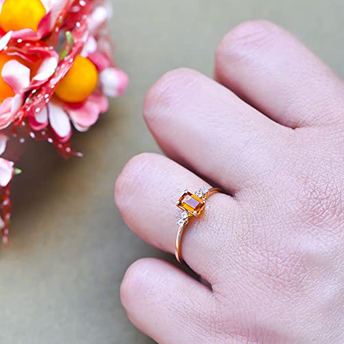 YoTreasure Healing Crystal Citrine Ethiopian Opal Green Onyx London Blue Topaz Rhodolite Garnet Moonstone Tanzanite 10K Yellow/Rose Gold Engagement Ring2