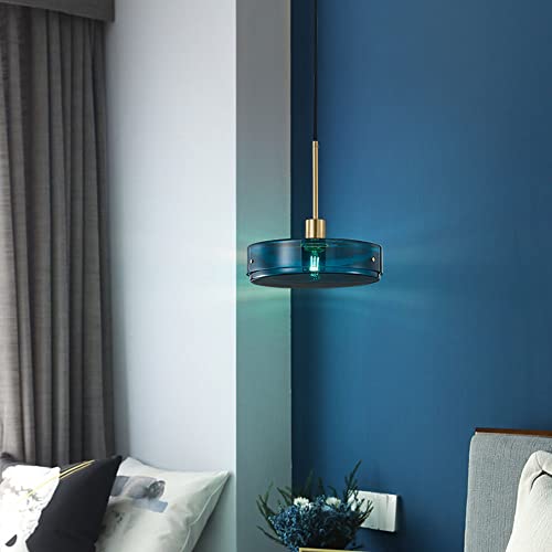 Chandelier bleu créatif pour illuminer une table de repas - 7