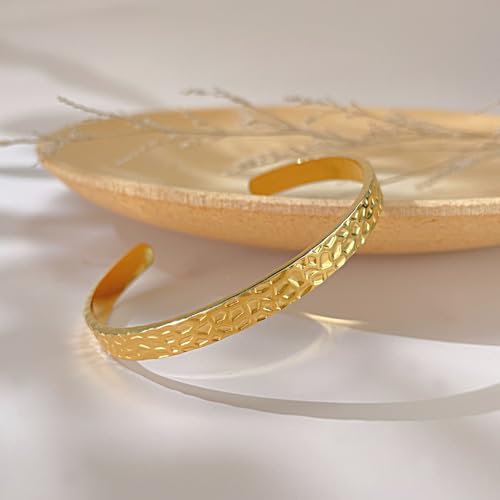 Fashion Stainless Steel Irregularly Open Cuff Bracelet3