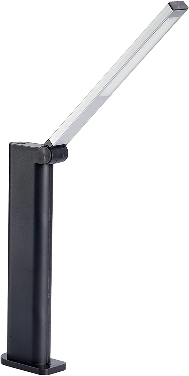 Philips LED Amber Adjustable Desk Lamp [Cool White 4000K - Black] 5W Charge with USB. for Home Reading, Work, Study Lighting