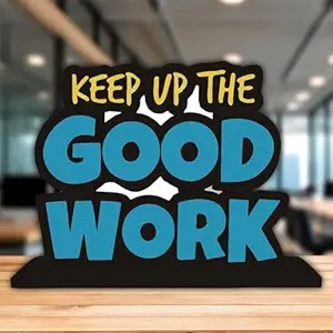 300Sparkles Wooden Showpiece Motivational Quotes for Study Table | Kids Room | Office Desk | Home Decoration | Living Room | Modern Gifting Showpiece Item WS-42
