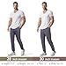 GINGTTO Mens Golf Joggers Pants Slim Fit 7/8 Dri Fit Golf Pants Stretch Quick Dry 28inch Inseam Gray 30
