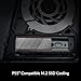 ARCTIC M2 Pro - Heatsink Cooler for M.2 2280 SSD, with ARCTIC TP-3 Thermal Pads, Compatible with PC & Gaming Consoles, for Dual and Single-Sided SSDs - Silver