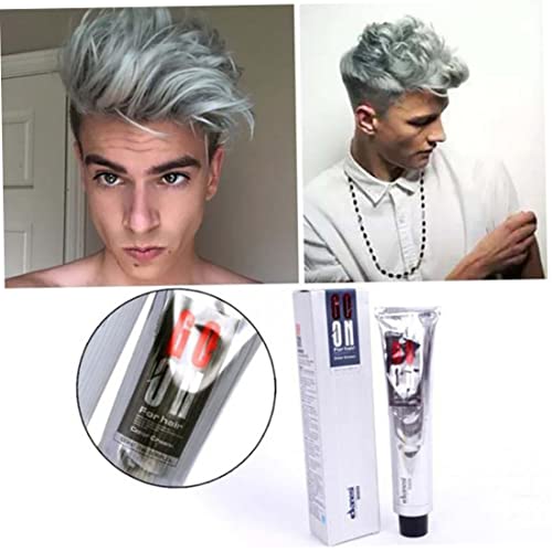 Crema colorante temporal para cabello tono gris plateado unisex miniatura 6