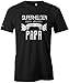 Produktbild Jayess Superhelden ohne Umhang nennt Man Papa - Herren T-Shirt in Schwarz by Gr. L