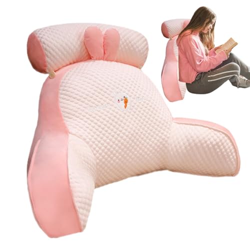 Almohada para cama – Silla de cama portátil, cojín cervical | Cojín portátil para silla con soporte para el cuello, extraíble, mullido, cojín cervical mullido, cojín cervical esponjoso para leer el