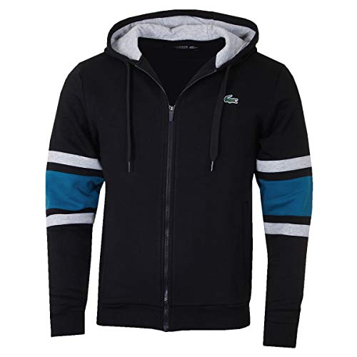Lacoste Sport Sh8658 Sudadera para Hombre, Negro (Noir/Enluminure/Argent Ch 1vf), XXX-Large (Talla del fabricante: 8)