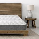 Starlight Beds Double Mattress with Springs & Memory Foam - Grey Zig Zag Model. 7.5 Inch Budget Mattress, Soft, 135x190cm