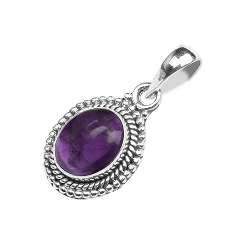 Ana Crafts Amethyst Stone Pendants for girl and women, 925