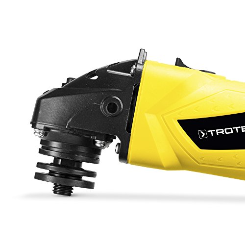 TROTEC Winkelschleifer PAGS 10-115 inkl. Koffer mit 115 mm Trennscheibe, Zusatzhandgriff, 500 Watt, konstante Drehzahl von 12.000/min – Bild 4