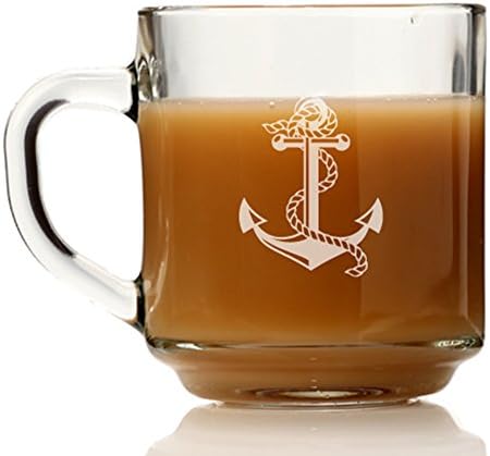Anchor Glass Coffee Mug
